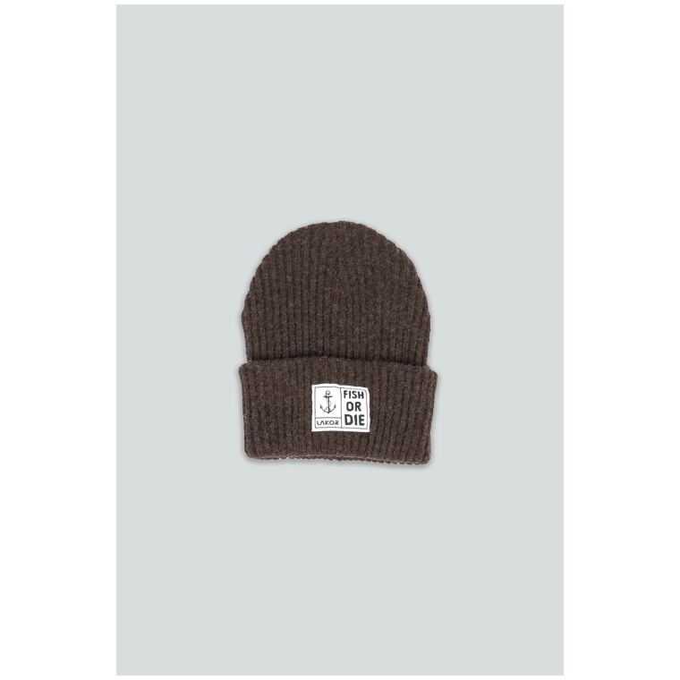 LAKOR - Fish or Die Beanie - Dark Brown