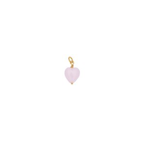PICO - French Heart Pendant - Rose - forgyldt
