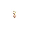 PICO - French Mini Heart Pendant - Powder - forgyldt