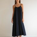 Studio Feder - GERDA DRESS - SEERSUCKER - NAVY