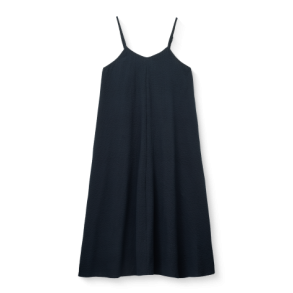 Studio Feder - GERDA DRESS - SEERSUCKER - NAVY