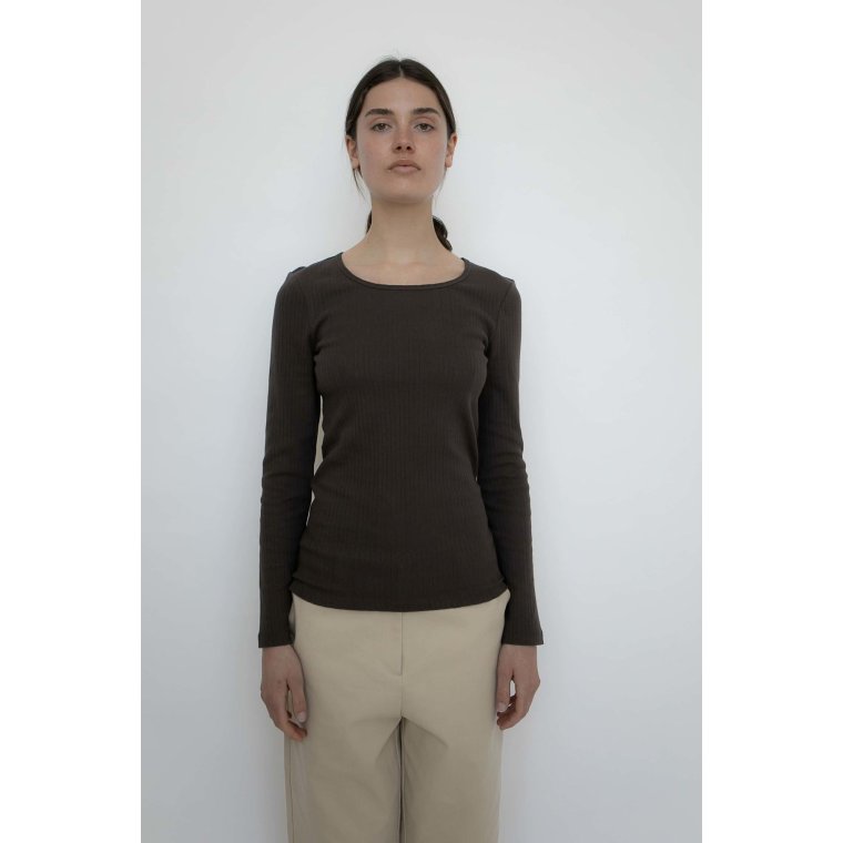 Studio Feder - GERTRUD BLOUSE - COTTON - BARK