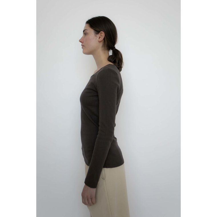 Studio Feder - GERTRUD BLOUSE - COTTON - BARK