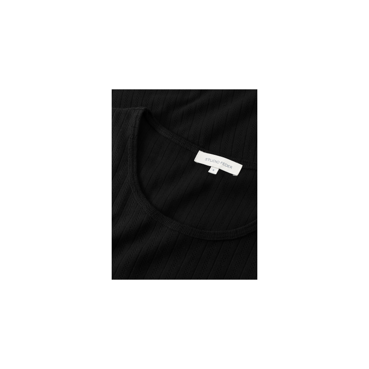Studio Feder - GERTRUD BLOUSE - COTTON - BLACK