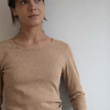 Studio Feder - GERTRUD BLOUSE - COTTON - OAT MELANGE
