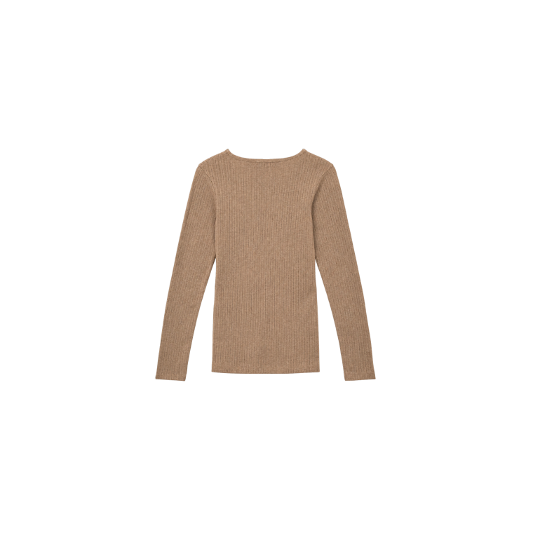 Studio Feder - GERTRUD BLOUSE - COTTON - OAT MELANGE