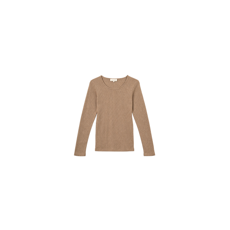 Studio Feder - GERTRUD BLOUSE - COTTON - OAT MELANGE