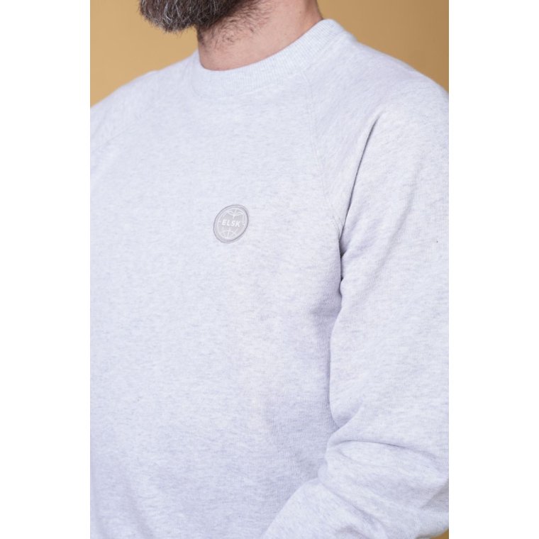 ELSK - GLOBE MEN'S RAGLAN CREWNECK - GREY MEL