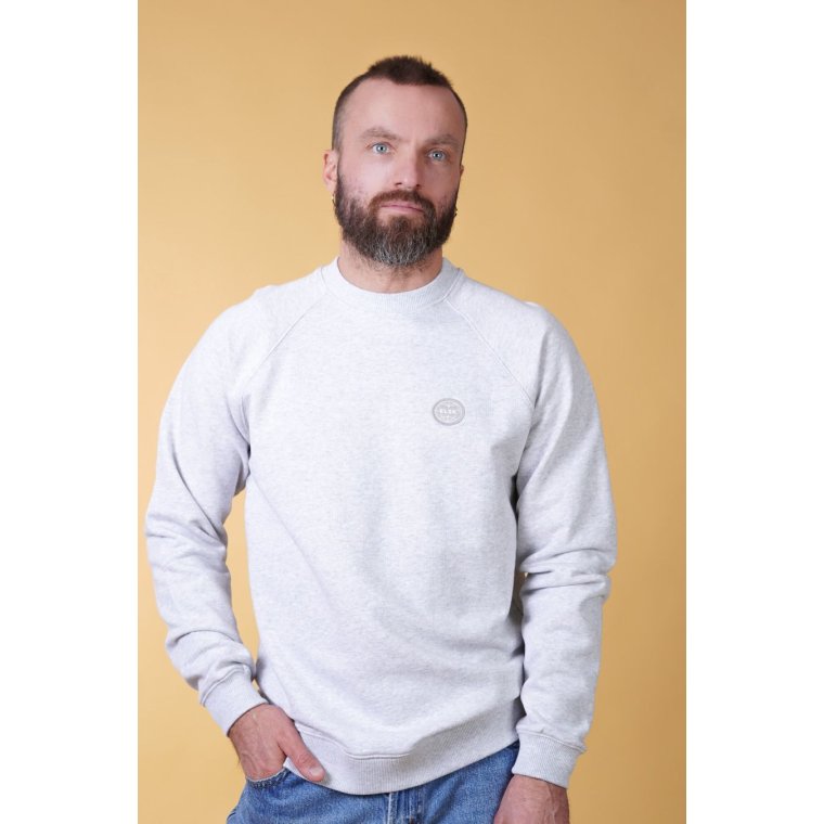 ELSK - GLOBE MEN'S RAGLAN CREWNECK - GREY MEL