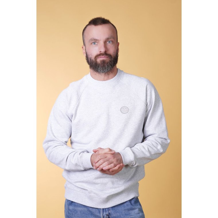 ELSK - GLOBE MEN'S RAGLAN CREWNECK - GREY MEL