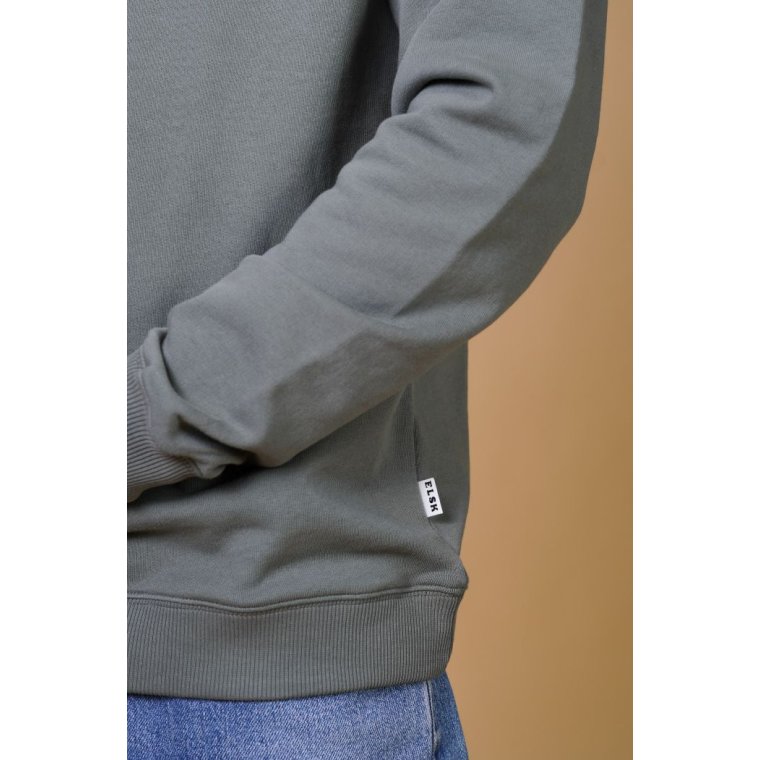 ELSK - GLOBE MEN'S RAGLAN CREWNECK - CASTOR GRAY