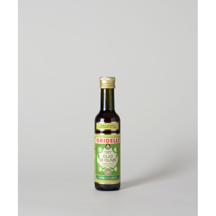 Gridelli - Olio Al Basilco - Ekstra Jomfru Olivenolie Med Basilikum