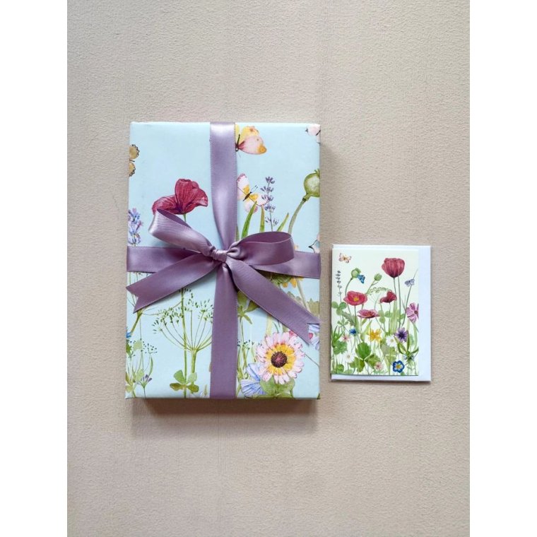 All By Voss - Gavepapir, 5 m - Wild Flowers