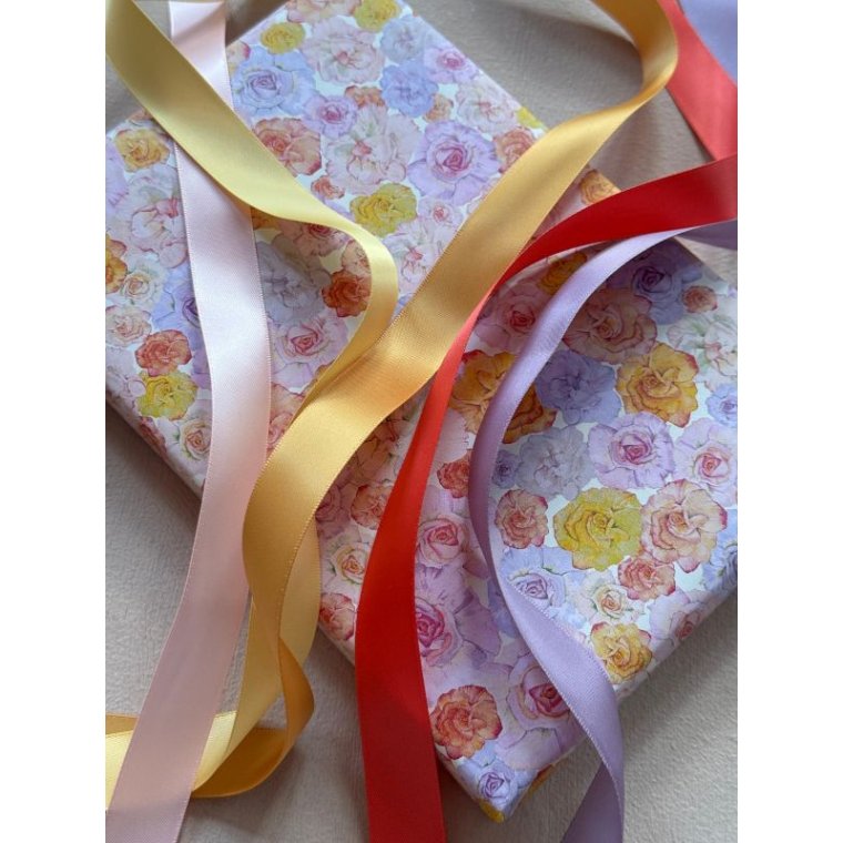 All By Voss - Gavepapir, 5 m - Rose Field