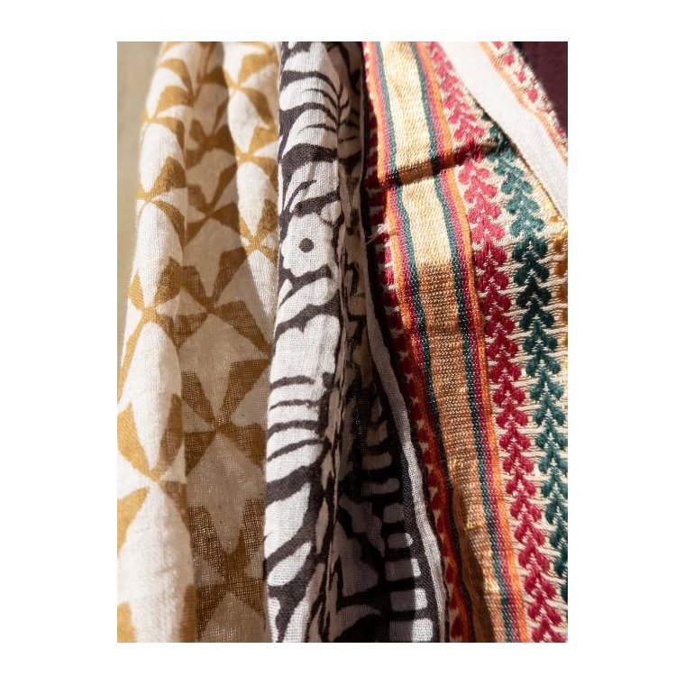 Craft Sisters - Bagru Scarf - Gold - 110