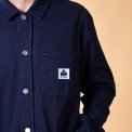 ELSK - HERRINGBONE MEN'S SIGNATURE OVERSHIRT - DARK NAVY