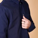 ELSK - HERRINGBONE MEN'S SIGNATURE OVERSHIRT - DARK NAVY