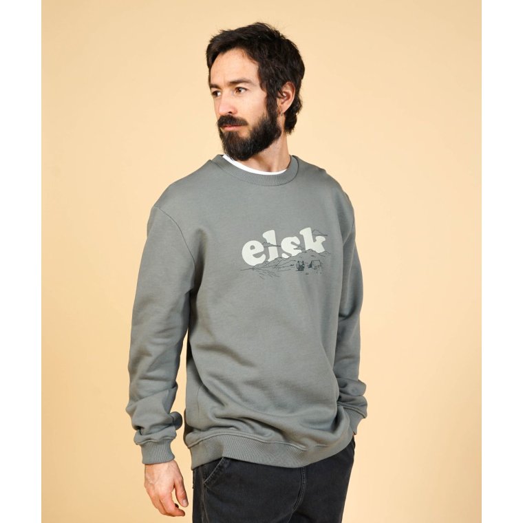 ELSK - HORIZON MEN'S CREWNECK - CASTOR GRAY