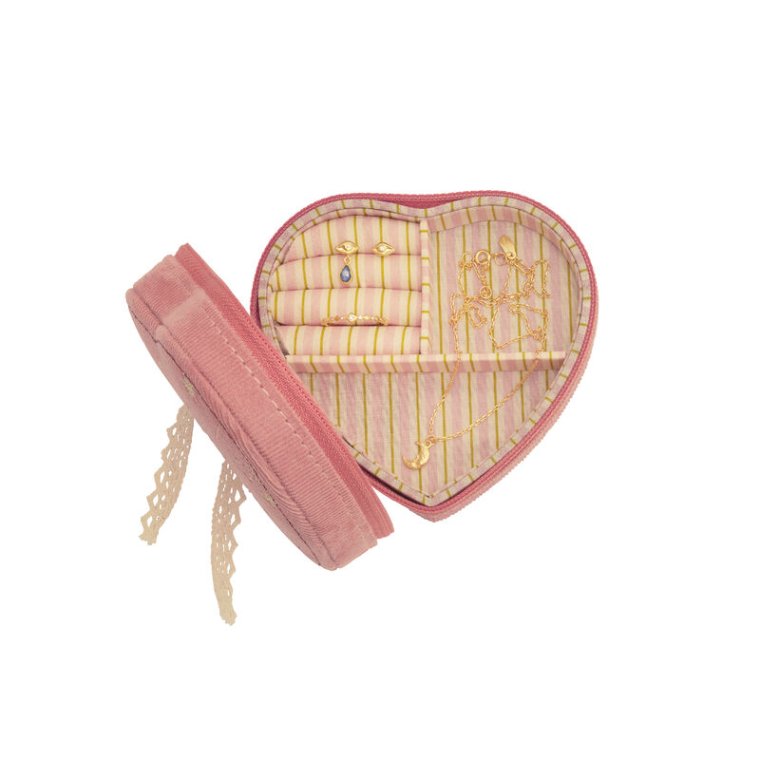 Maanesten - Heart Jewelry Box Pink Theatre Magic