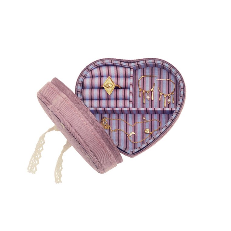 Maanesten - Heart Jewelry Box Purple Theatre Magic