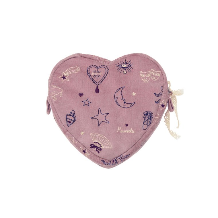 Maanesten - Heart Makeup Bag Purple Magic Heart