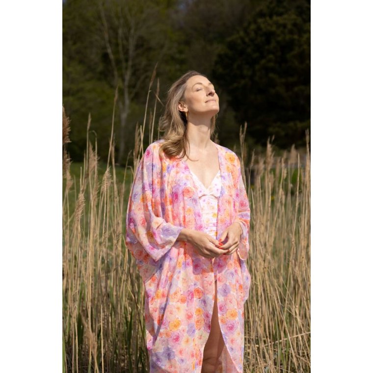 All By Voss - Lucia Kimono - Rose Field