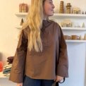 FRAU - Madrid wide sleeve shirt - Coffee Quartz