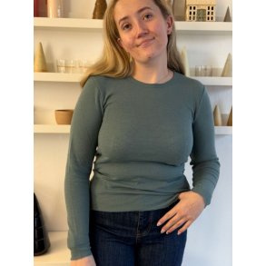 By Basics - 4002 shirt r-neck l/s - zinc