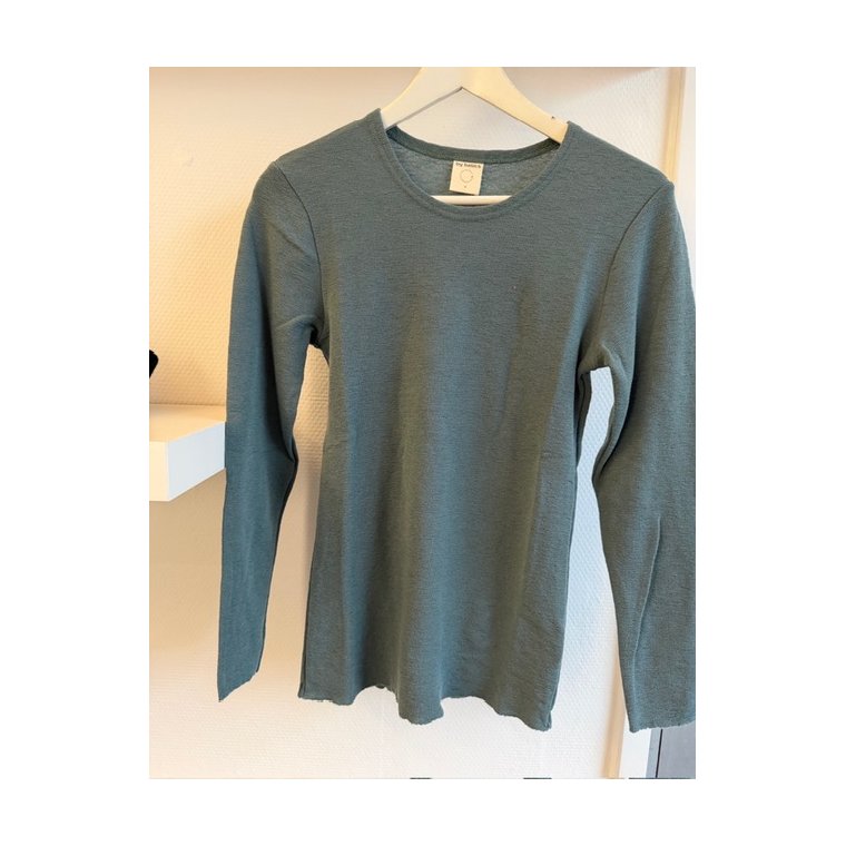 By Basics - 4002 shirt r-neck l/s - zinc