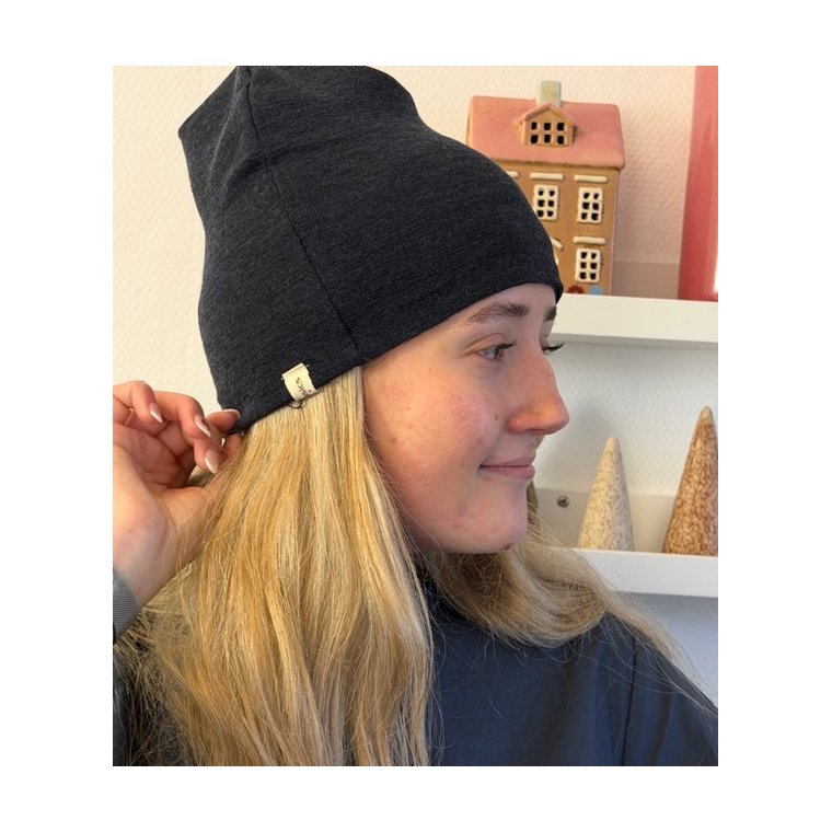 By Basics - 1007 hat - UNISEX - midnight blue melange