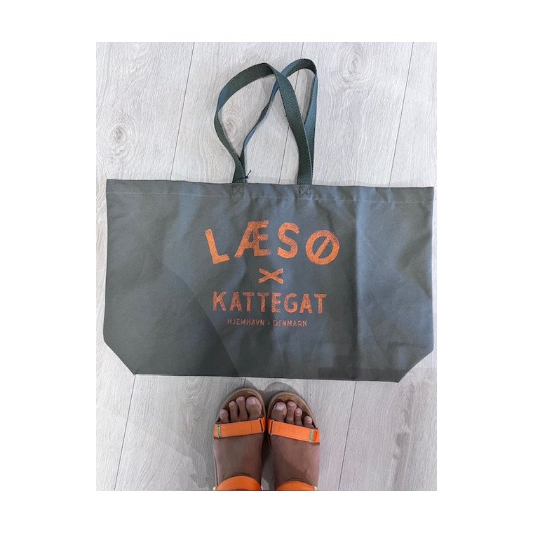 Oversized Canvas Taske m/LS x KATTEGAT