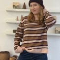 Six Ames - LILY STRIPE SWEATER - Dusty Blush Stripe