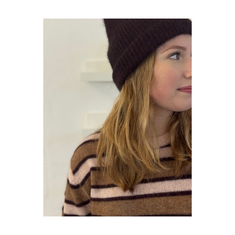 Six Ames - LILY STRIPE SWEATER - Dusty Blush Stripe