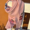 LULU�S LOVE - Cashmere small scarf flower - rose