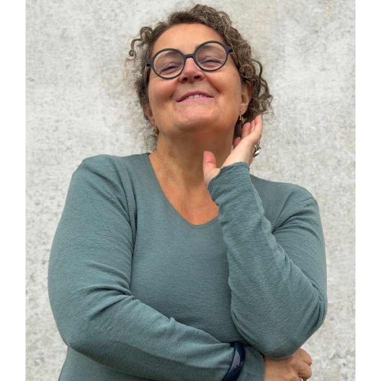 By Basics - 4002 shirt r-neck l/s - zinc