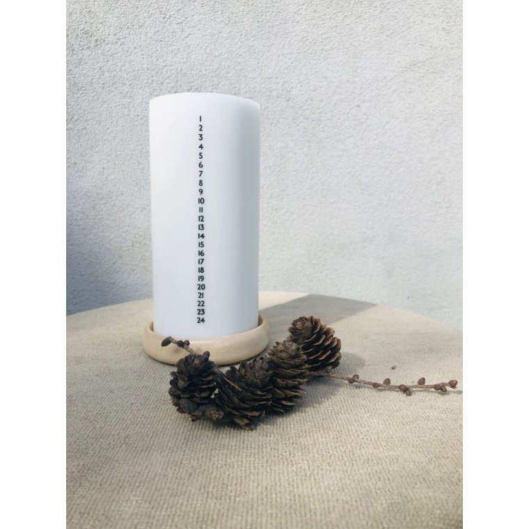 BENLYS - Kalenderlys - 7 - Sorte Tal