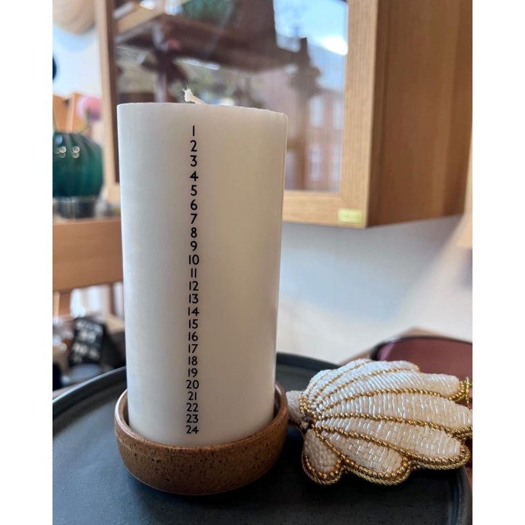 BENLYS - Kalenderlys - 7 - Sorte Tal