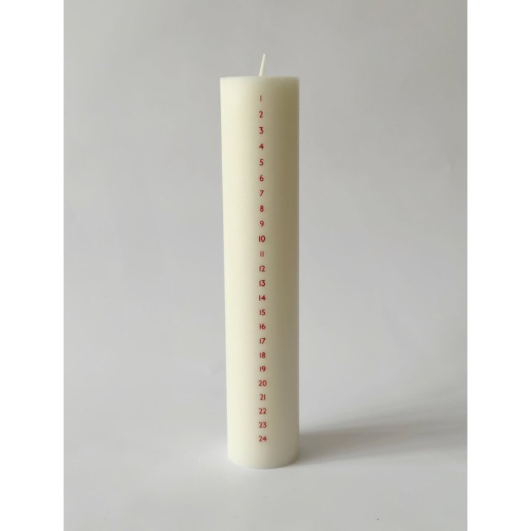 BENLYS - Kalenderlys - 5 - Rde tal