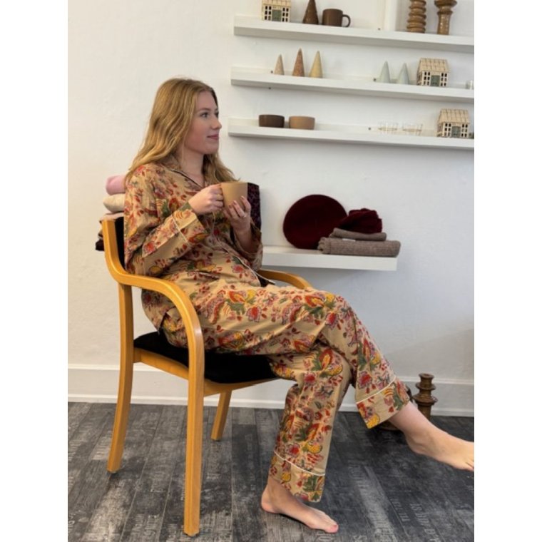 Craft Sisters - Classic Pyjamas Blockprint - Khaki