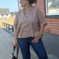 FRAU - Delhi ss pure linen deco shirt - Roebuck