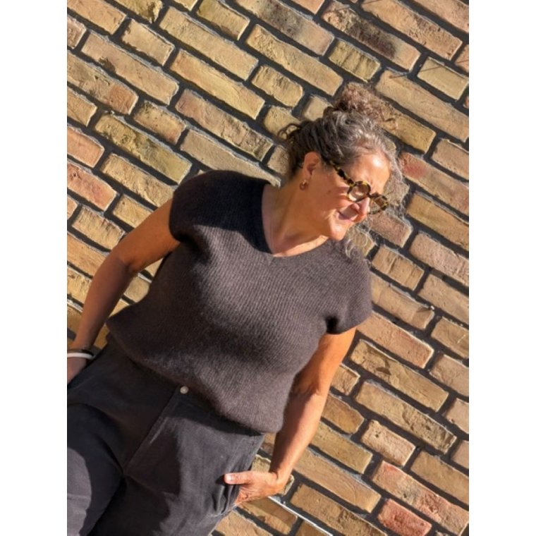 Six Ames - LEYA SWEATER - Espresso Brown