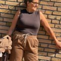 Neo Noir - Nimbi Fine Rib Top - Dark brown
