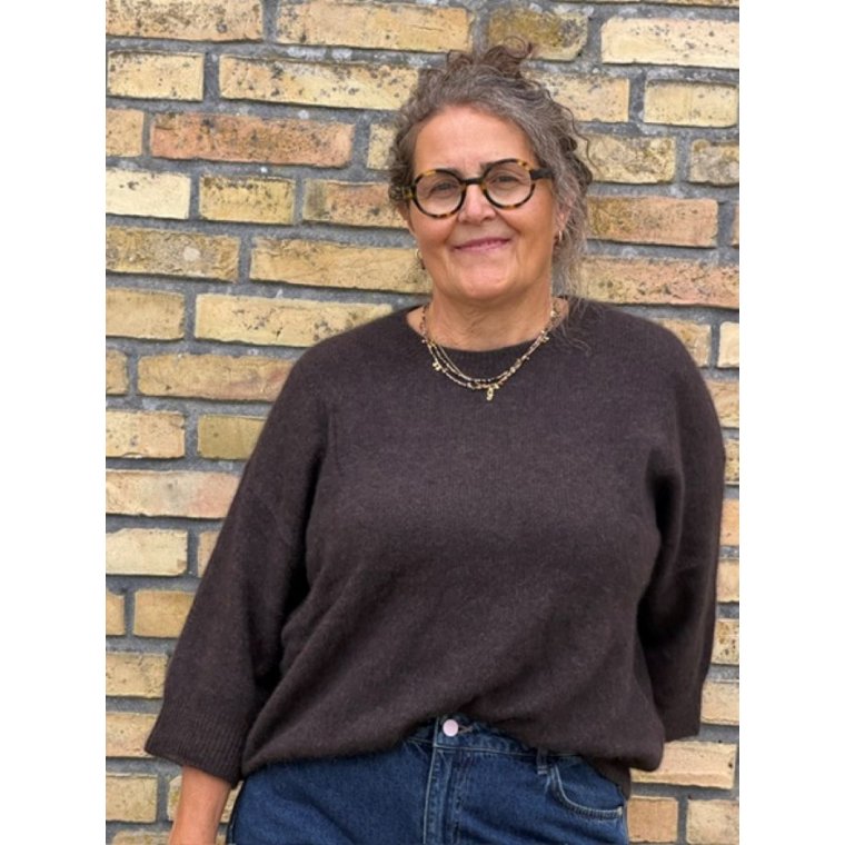 Six Ames - OLA SWEATER - Espresso Brown