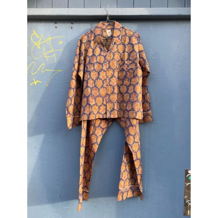 Craft Sisters - Classic Pyjamas Blockprint - India Blue	