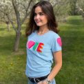 LULU�S LOVE - Love T-shirt short sleeves - Double heart - multi/heaven