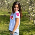 LULU�S LOVE - Love T-shirt short sleeves - Double heart - multi/white