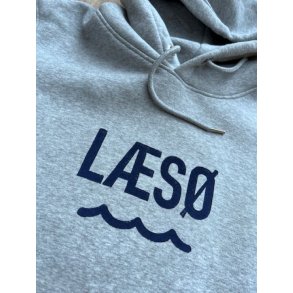 Grey Hoodie  m/Ls og blge - unisex