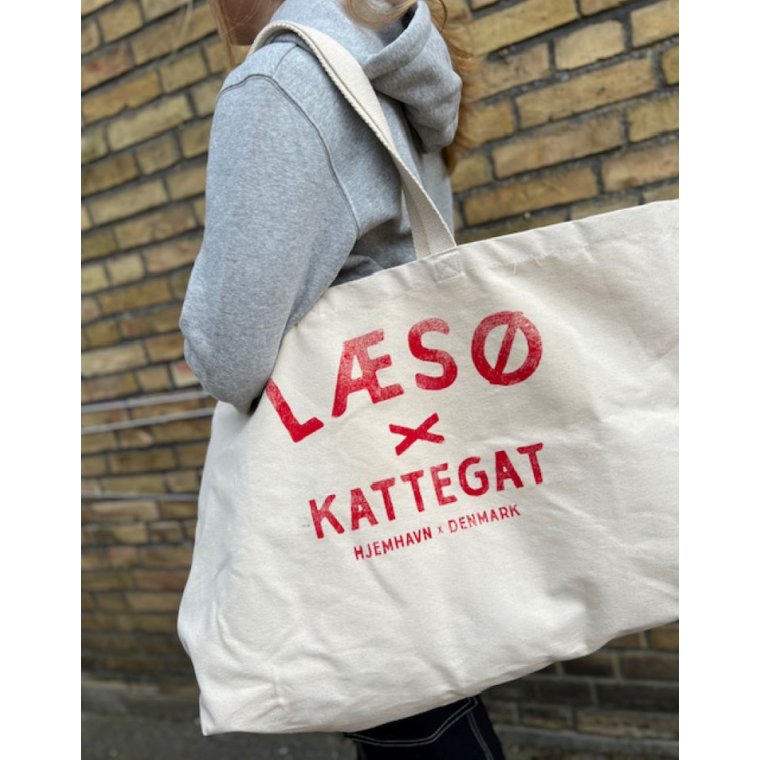 Oversized Canvas Taske m/LS x KATTEGAT