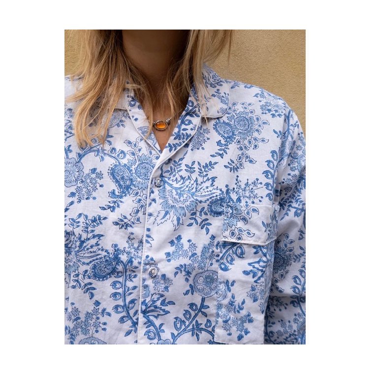 Craft Sisters - Classic Pyjamas Blockprint - 938 Delicate Blue