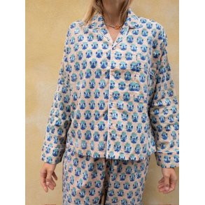 Craft Sisters - Classic Pyjamas Blockprint - 940 Beige and Blue